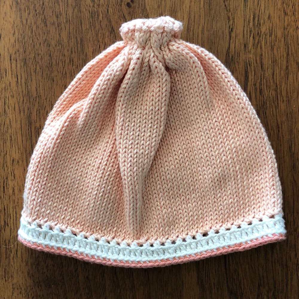 NWOT handmade knit hat, size small (0-6 months) - Picture 4 of 4